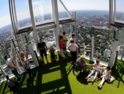 Highest Floor of The Shard Goes Green!