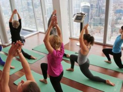 Yoga at The Shard.